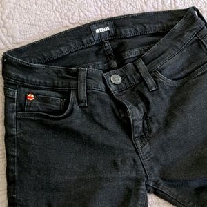Low-rise black Hudson skinny jeans